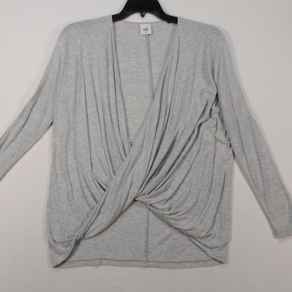 Cabi Women's XS 3245 Taylor Draped Twist Front Top - Picture 1 of 10